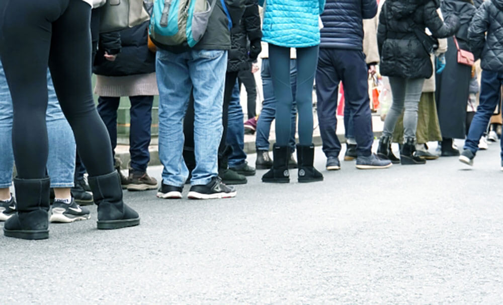 入場時に行列ができる