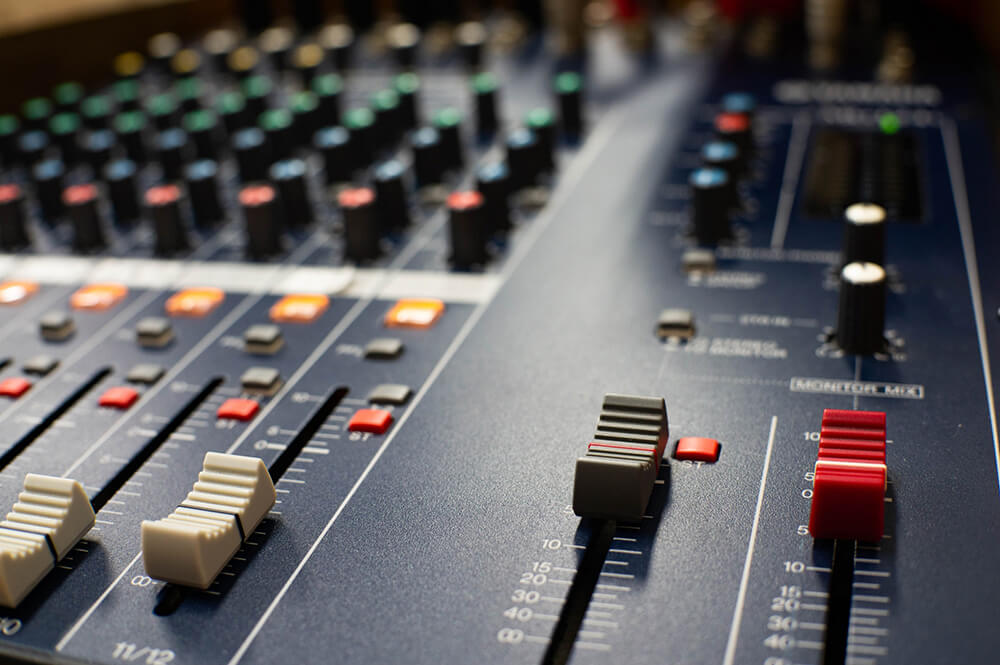 リハーサル中のオペ室(PAルーム)