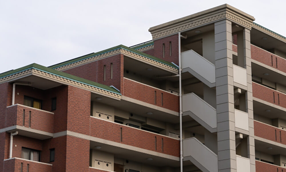 鉄筋コンクリートの頑丈なマンション