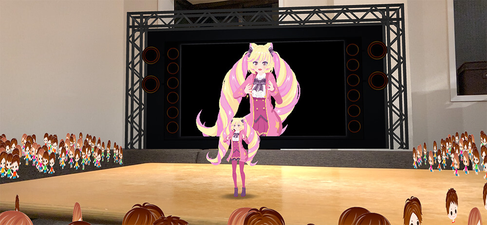 SHOWSTAGEで机の上がライブ会場に