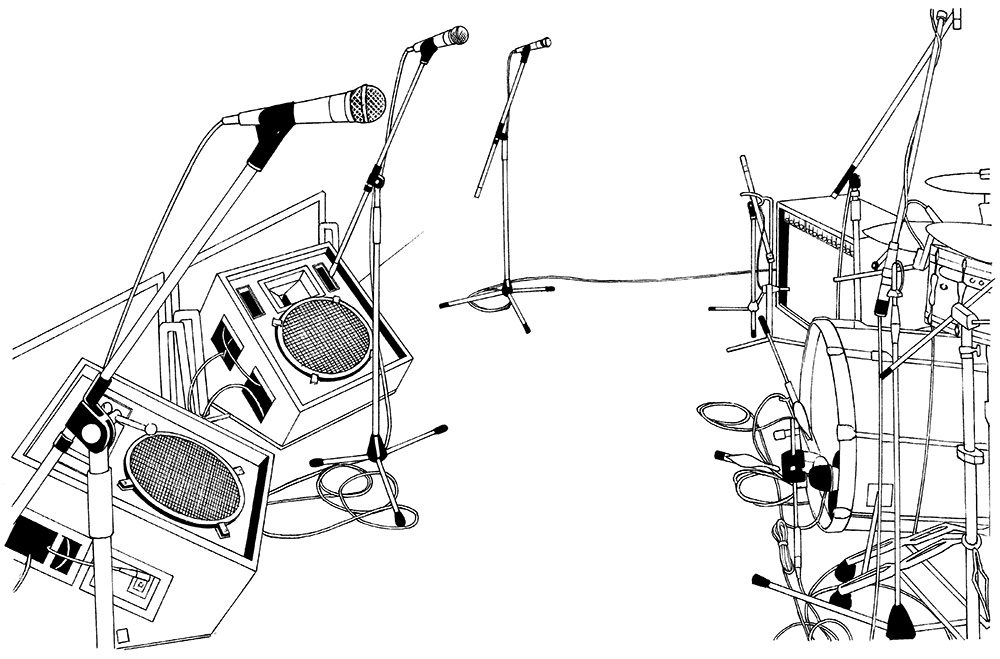 ライブハウスのステージ